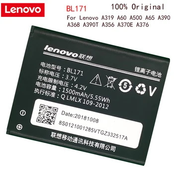 Original Lenovo Baterijo Telefona BL171 Za Lenovo A319 A356 A368 A370E A376 A390 A390T za ponovno Polnjenje Telefona Zamenjava Baterije 697