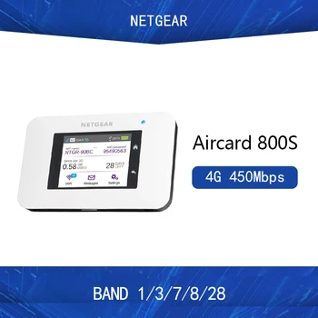 Original Odklenjena Netger AirCard 800s Ac800s Cat9 450Mbps 4g Mifi ključ 4G Usmerjevalnik Dodaj skok kabel