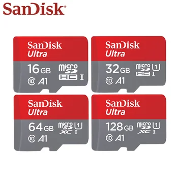 Original SanDisk 128GB Micro SD Kartica 64GB TF Card 16GB 32GB SDHC Pomnilniške Kartice C10 A1 Ultra SDXC UHS-I Card Class10 Pravi Zmogljivosti