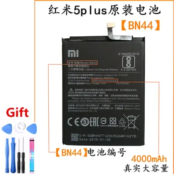 Original Xiaomi baterije bn44 4000 mah Kapacitete Polimer Zamenjava Močno Vzdržljivost Baterije BN44 Xiaomi Redmi 5 Plus