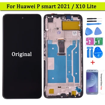 Original Za Huawei P Smart 2021 UJP-LX2 Zaslon LCD z, Zaslon na Dotik, Računalnike Zbora Za Huawei X10 Lite Y7A LCD-Zaslon