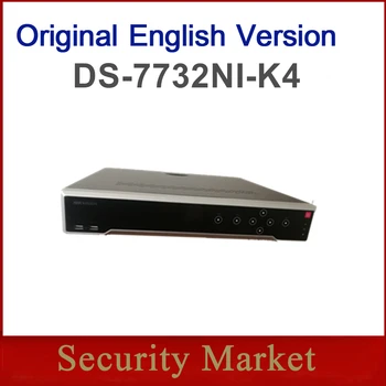 Originalni angleški hikvision različica NVR DS-7732NI-K4 32-kanalni 1.5 U 4K NVR H265 H264 omrežja, video snemalnik 36176