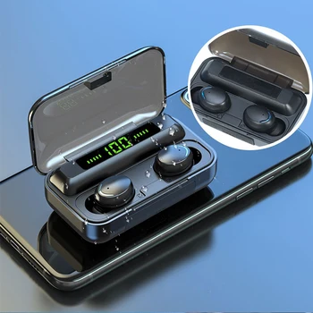 Oringinal F9-5C Fone Bluetooth TWS Prstnih Dotik Slušalke HiFI Stereo in-Ear Čepkov Popsocket Brezžične Slušalke za Šport 4415
