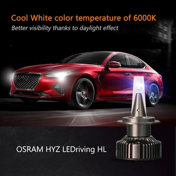 OSRAM LED H7 12V 25 W HYZ LED Vodja Svetlobe Avto Visoka Nizka Žarki 6000K Cool White Auto Originalne Žarnice +140% Več Svetle 45210CW, 2X