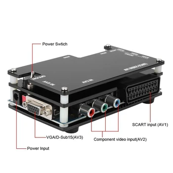 OSSC HDMI Pretvornik Komplet za Retro Igra Konzola Open Source Scan Pretvornik za PlayStation 2 1 Xbox Sega Atari s Adapter