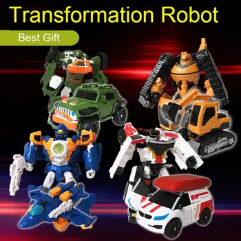Otroci Avto Robot Igrače Black Tobot 4 V 1 Preoblikovanje Robot 4 Avto Spajanje Deformacije Modela Zbirateljske Igrače Otrok, Rojstne Dneve, Darila