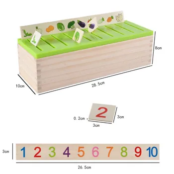Otroci Montessori Zgodnje Izobraževanje Rekviziti Matematično Znanje Klasifikaciji Kognitivnih Ujemanje Leseni Škatli Darila za Otroke