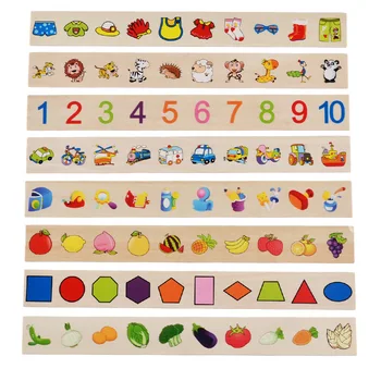 Otroci Montessori Zgodnje Izobraževanje Rekviziti Matematično Znanje Klasifikaciji Kognitivnih Ujemanje Leseni Škatli Darila za Otroke