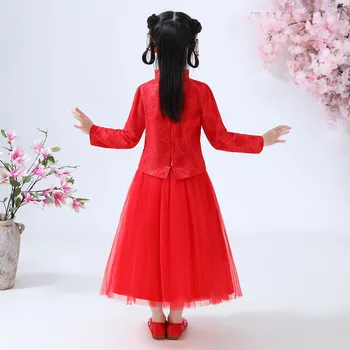 Otroci Obleke Za Dekleta Lunar Kitajsko Novo Leto Tang Princesa Obleko Obleke Malčke Baby Girl Obleke vestidos платье 2021