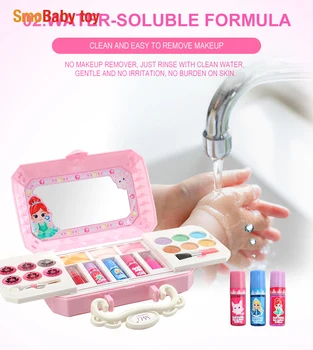 Otrok Kozmetika Princesa Ličila Box Set Varno Senčilo Za Oči, Ustnice Paleti Lepoto Ličila Orodje Za Dekle Darilo Dobra Kvaliteta