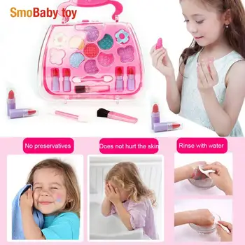 Otrok Kozmetika Princesa Ličila Box Set Varno Senčilo Za Oči, Ustnice Paleti Lepoto Ličila Orodje Za Dekle Darilo Dobra Kvaliteta