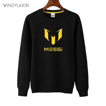 Otrok Messi Pismo Logotip Tiskanja Sweatshirts Fantje Dekleta Jeseni Priložnostne Vrhovi Otroci Nogomet Kapuco Hip Hop Puloverju
