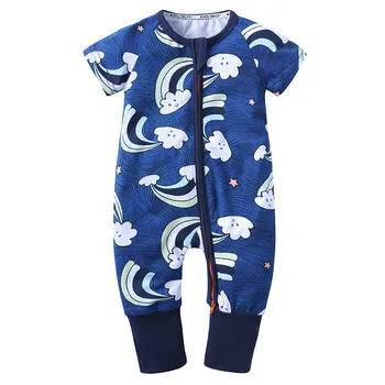 Otroška Oblačila 2020 Novo Novorojenčka jumpsuits Baby Fantje Dekleta, igralne obleke Obleke Kratkimi Rokavi za Malčke Jumpsuit Pižamo Otroška Oblačila