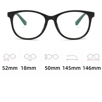 Ovalni optičnih očal okvir ženske moški očala okvirji jasno coaded objektiv eye glasses letnik okviri za očala za kratkovidnost