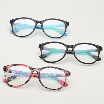 Ovalni optičnih očal okvir ženske moški očala okvirji jasno coaded objektiv eye glasses letnik okviri za očala za kratkovidnost