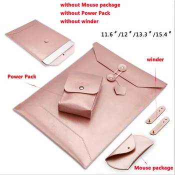 Ovojnica vrečko usnje sleeve Prenosnik 11.6 12 13.3 15.4-palčni nepremočljiva Laptop torba, torbica kritje za macbook air 13 15 primeru SY002
