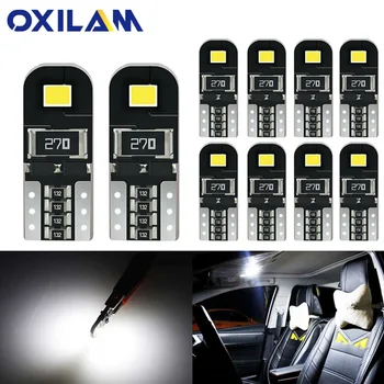 OXILAM 10x T10 W5W LED Canbus Žarnice za Kia Rio 2 3 4 Ceed Cerato K3 K4 K5 Mazda 3 5 6 GH CX-5 CX5 CX3 CX-7 Avto Notranje Luči