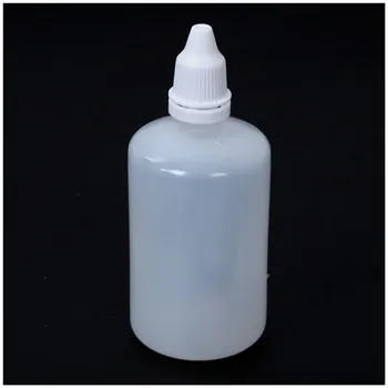 Paket 50 Plastičnih LDPE Stisljiv Kapalko Steklenice Oči Tekoče Praznih Novih (100 ml zmogljivosti)