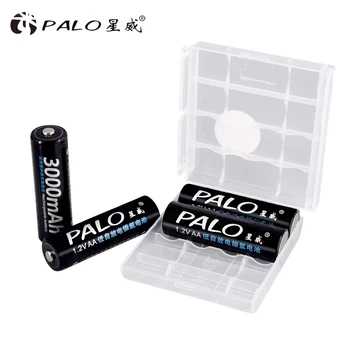 PALO 1,2 V Ni-MH AA baterija za ponovno polnjenje + LCD zaslon Smart USB Polnilec za AA, AAA, C, D Velikost Baterije za ponovno Polnjenje