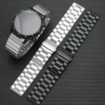 Pazi, Trak Za Samsung Prestavi S3 S2 Meje Klasičnih Watch trak iz Nerjavnega Jekla 46mm Huawei GT2 Čast Čarobno 18 20 22 24 mm band