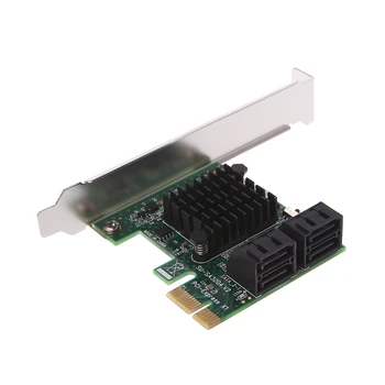 PCI-E PCI Express 1x Na 4-Port Sata 3.0 III 6 G Pretvornik Krmilnik Sim Adapter