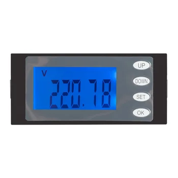 PEACEFAIR enofazni Digitalni LCD Watt Meter AC 220V 100A 5IN1 Trenutne Napetosti, Moči, Energije, Časa Plošča Kwh Monitor S Tuljavo CT