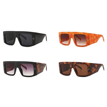 Peekaboo debel okvir sončna očala ženski black orange retro prevelik sončna očala za ženske kvadratnih leopard poletje slog, veliko