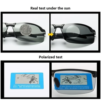 Photochromic sončna Očala Moških Polarizirana Vožnje Kameleon Očala Moški Spremeniti Barvo sončna Očala Dan Night Vision Voznika Očala 23900