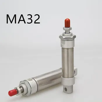 Ping iz Nerjavečega Jekla Pnevmatski cilinder z magnetom MA32 izvrtino 32mm kap 25-500mm dvojni deluje Eno Palico Zračni Valj