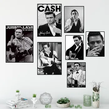 Plakat Johnny Cash Plakatov in Fotografij Platno Stensko Slikarstvo v slikah, za Dnevni Sobi Doma Dekor