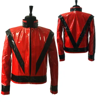 Plus Velikost XXS-4XL Redkih MJ Michael Jackson, Rdeča PU Usnje to je To Triler Suknjič PUNK Suh Outwear Motocikel Slog 5674