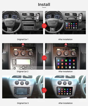 Podofo 2 Din Android 8.1 Avto Multimedijski Predvajalnik, GPS Radio Za VW Volkswagen Golf Polo skoda rapid octavia Radio Tiguan Passat b7