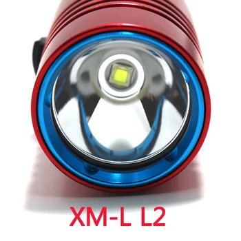 Podvodno Potapljanje potapljača Svetilko, Baklo XM-L2 Led 18650, ali 26650 Svetloba Svetilke Vodotesne 18650 polnilna baterija svetlobe