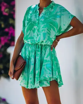 Poletje elegantna urad ženske Naguban mini kratke obleke, ženske stranka moda Mujer ruffle Slim design obleko plažo ulične