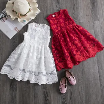 Poletje Nova Moda za Malčke Dekle Obleko Cvetlični Samorog Natisnjeni Priložnostne Obleke Otroci Obleke Za Dekleta enodelni Kostum A-line Oblačenja