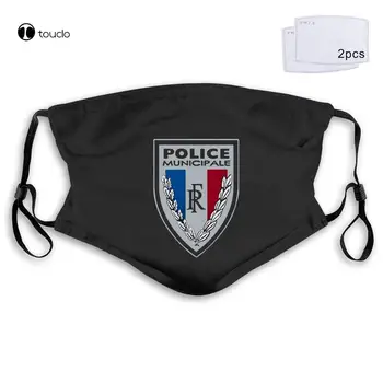 Policija Munici Bledo Francijo Policija Gend Armerie Masko Filter Žep Krpo Ponovno Stroj