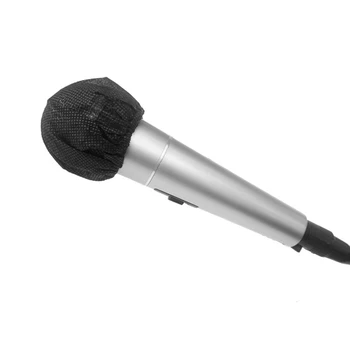 POLNO-200 Kos Black Razpoložljivi Mikrofon Pokriva Karaoke Anti-Splash Mic Zajema Prah-Dokazilo Dodatki