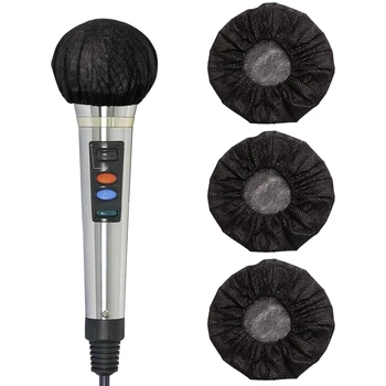 POLNO-200 Kos Black Razpoložljivi Mikrofon Pokriva Karaoke Anti-Splash Mic Zajema Prah-Dokazilo Dodatki