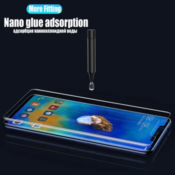 Polno Kritje UV Lepilo Kaljeno Steklo za Huawei Mate 20 30 Pro Screen Protector za Huawei Mate20 Pro Prozorno Zaščitno
