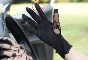 Pomlad poletje žensk Čipke rokavice za zaščito pred soncem lady ' s anti-uv odporna proti drsenju vožnje rokavice seksi prosojne čipke rokavice R1069