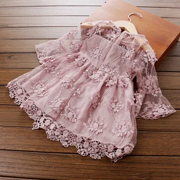 PPXX Visoke Kakovosti Baby Girl Oblačenja Cvetlični Čipke Princesa Dresss Dekleta Elegantno Formalnih Obleke, Dekleta, Otroci, oblačila, Oblačila