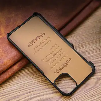 Pravega Usnja Primeru Za iPhone 11 12 MAX Pro Mini 12Mini SE 2020 7 8 Plus 12Pro 11Pro X XR XS Max Primeru Luksuznih Hrbtni Pokrovček Telefona