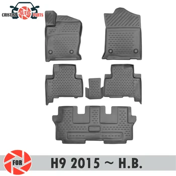 Predpražnike za HAVAL H9~2019 odeje ne zdrsne poliuretan umazanijo zaščito notranjosti avtomobila styling dodatki