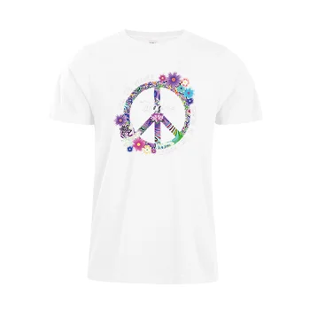 Predstavljajte si Vse ljudi, ki živijo življenje v miru t-shirt ženska majica lotus flower majica mir prijavite majica