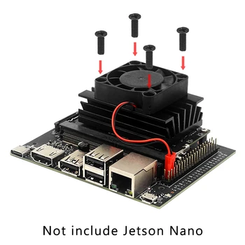 Pregledna Akril Primeru za NVIDIA Jetson Nano Kit Odbor Ščit | Hladilni Ventilator Hladilnika Dodatki