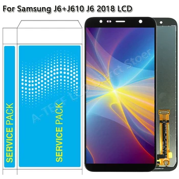 Preizkušen J610F LCD zaslon Za Samsung Galaxy J6+ 2018 J610FN LCD-Zaslon na Dotik Zbora Za Samsung J6 PLUS LCD Popravila