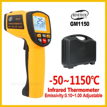Prenosni Infrardeči Termometer Digitalni brezkontaktno IR Digitalni Industrijska Merjenja Temperature Orodje GM1150-BENETECH 9686