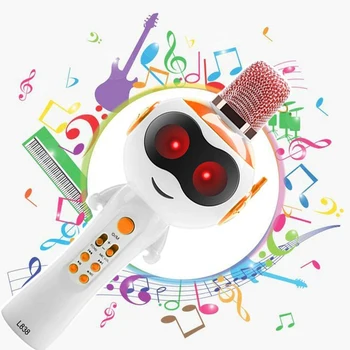 Prenosni Otroci Brezžična tehnologija Bluetooth Karaoke Mikrofon Risanka Mikrofon Mobilnega Telefona Zvočnik Najboljše Darilo za Otroke