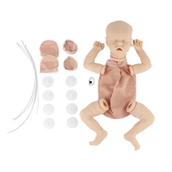 Preporod Baby Doll 17/20Inches Veren Novorojenčka Srčkan Baby Liam Vinil Unpainted Nedokončane Lutka Deli DIY Prazno Lutka Kit Simulatio