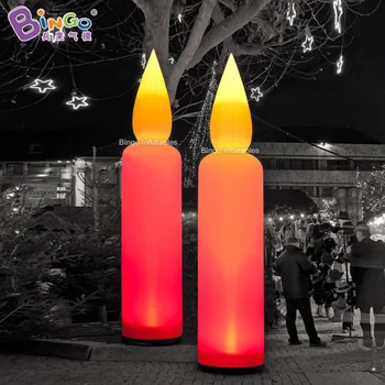 Prilagodite osvetlitev velikan napihljivi candle / 4m višina velika sveča, napihljive igrače